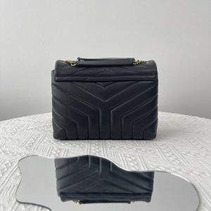 Replica YSL LouLou Small Black 9 Replica YSL LouLou Small Black - high-end fake designer purse