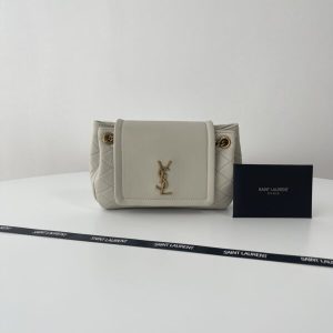 Replica YSL Nolita White 2 Replica YSL Nolita White - high-end fake designer purse