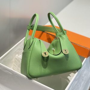 Replica Hermes Lindy Light Green 1 Replica Hermes Lindy Light Green - authentic-look luxury purse replica