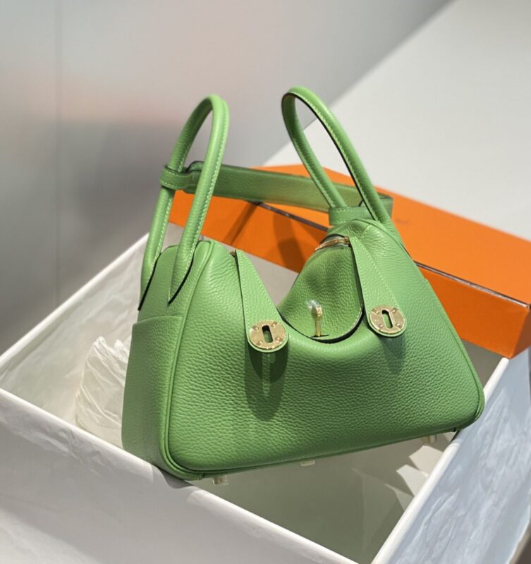 Replica Hermes Lindy Light Green 1 Replica Hermes Lindy Light Green - authentic-look luxury purse replica