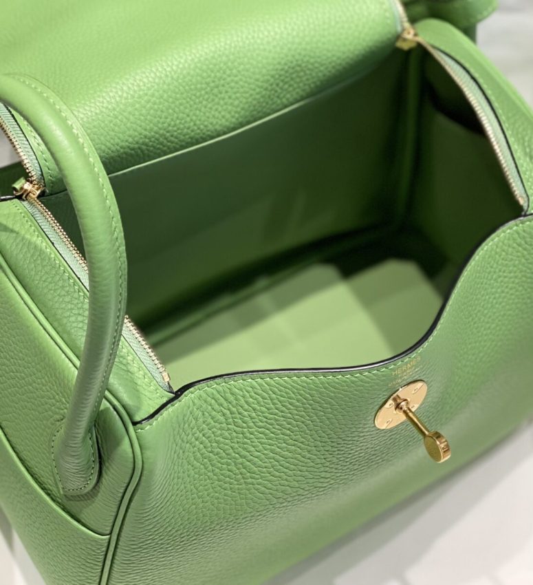 Replica Hermes Lindy Light Green 4 Replica Hermes Lindy Light Green - premium 1:1 fake handbag model