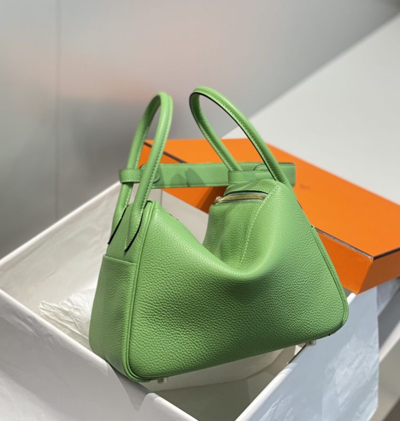 Replica Hermes Lindy Light Green 7 Replica Hermes Lindy Light Green - authentic-look luxury purse replica