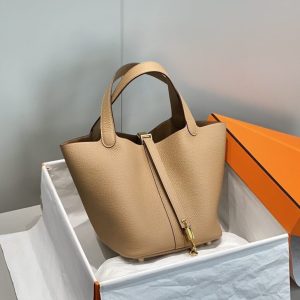 Replica Hermes Picotin Lock Milk Tea 1 Replica Hermes Picotin Lock Milk Tea - top-tier luxury replica shoulder bag