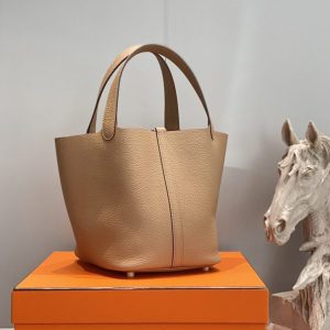 Replica Hermes Picotin Lock Milk Tea 5 Replica Hermes Picotin Lock Milk Tea - top-tier luxury replica shoulder bag
