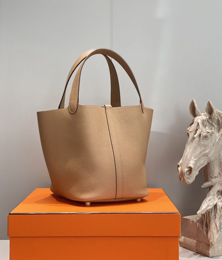 Replica Hermes Picotin Lock Milk Tea 5 Replica Hermes Picotin Lock Milk Tea - top-tier luxury replica shoulder bag