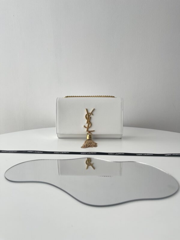Replica YSL Kate Tassel White 1 Replica YSL Kate Tassel White - realistic designer-inspired fake bag