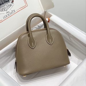 Replica Hermes Mini Bolide - Elephant Gray 3 Replica Hermes Mini Bolide - Elephant Gray - near-authentic luxury replica handbag