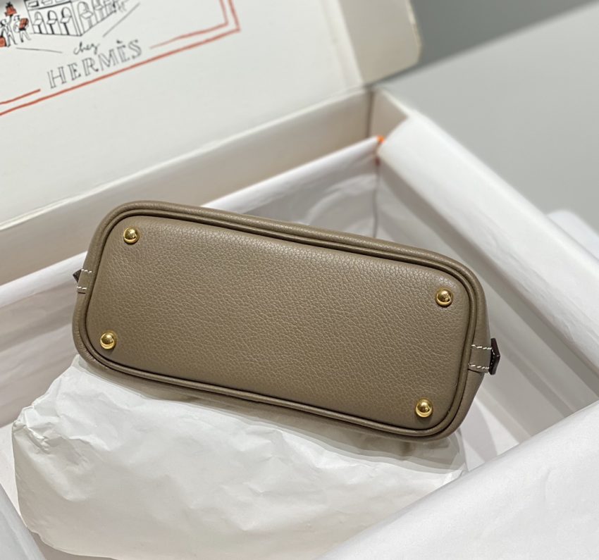Replica Hermes Mini Bolide - Elephant Gray 5 Replica Hermes Mini Bolide - Elephant Gray - premium-grade designer purse dupe