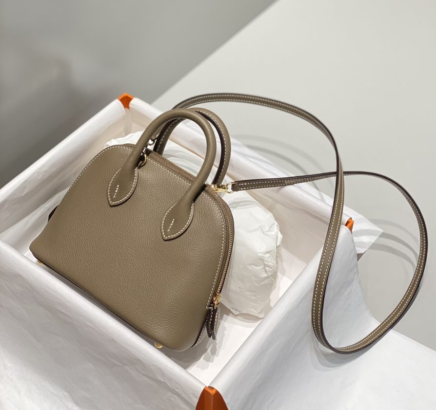 Replica Hermes Mini Bolide - Elephant Gray 7 Replica Hermes Mini Bolide - Elephant Gray - high-accuracy replica luxury purse
