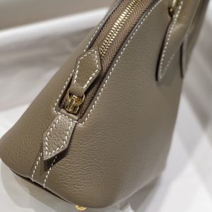 Replica Hermes Mini Bolide - Elephant Gray 8 Replica Hermes Mini Bolide - Elephant Gray - high-end fake designer purse
