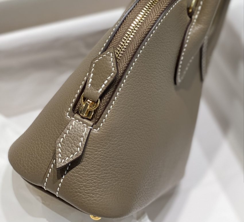 Replica Hermes Mini Bolide - Elephant Gray 8 Replica Hermes Mini Bolide - Elephant Gray - high-end fake designer purse