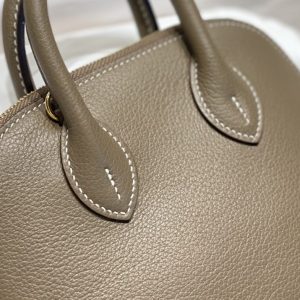 Replica Hermes Mini Bolide - Elephant Gray 9 Replica Hermes Mini Bolide - Elephant Gray - best quality luxury bag dupe