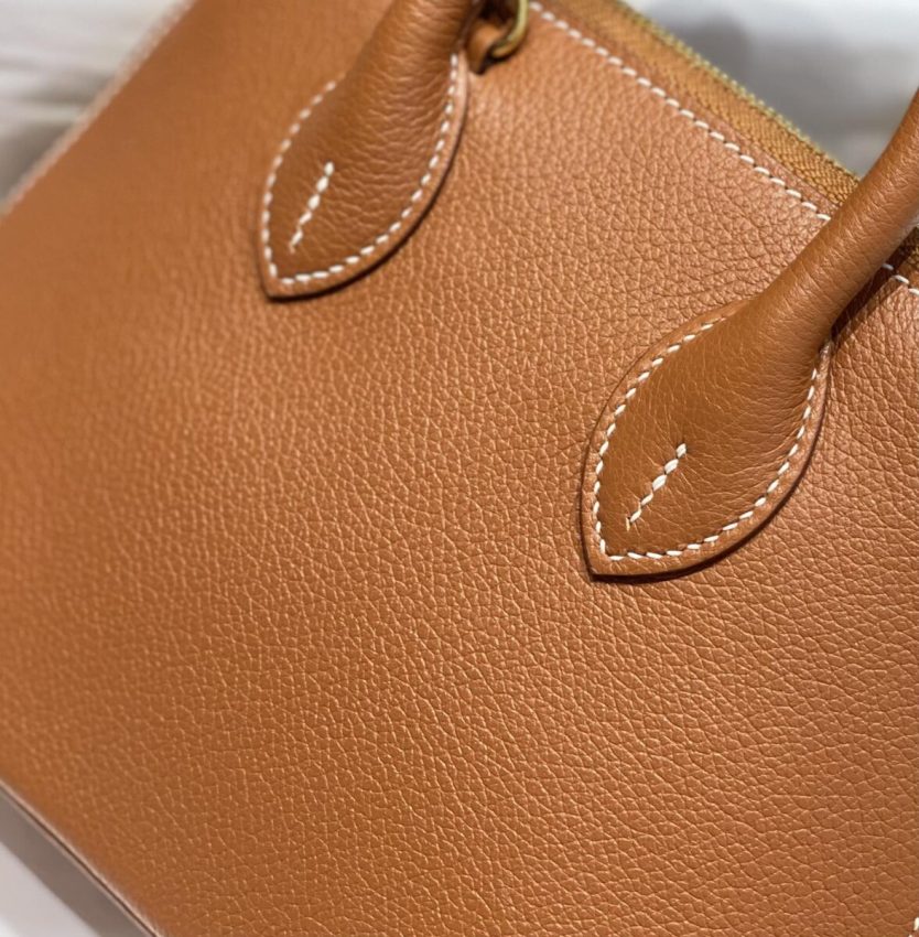Replica Hermes Mini Bolide - Brown - near-authentic luxury replica handbag