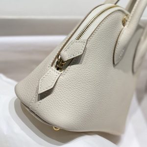 Replica Hermes Mini Bolide - White - premium-grade designer purse dupe