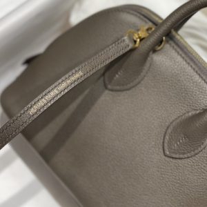 Replica Hermes Mini Bolide -Tin Gray 6 Replica Hermes Mini Bolide -Tin Gray - best-selling designer handbag dupe