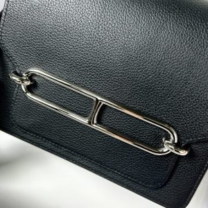 Replica Hermes Sac Roulis Black 5 Replica Hermes Sac Roulis Black - elite superclone designer purse