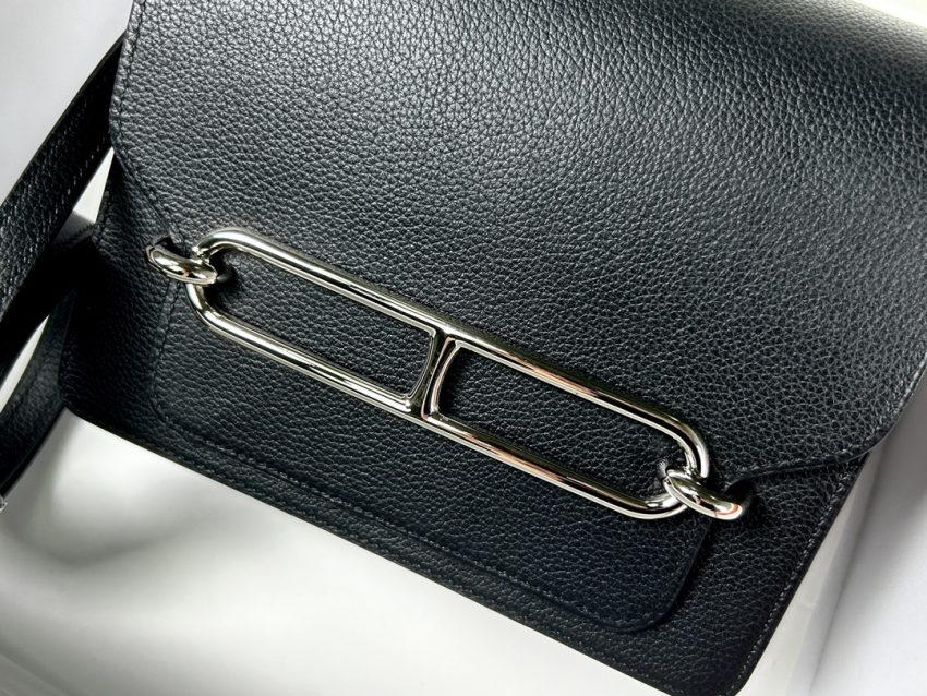 Replica Hermes Sac Roulis Black 5 Replica Hermes Sac Roulis Black - elite superclone designer purse