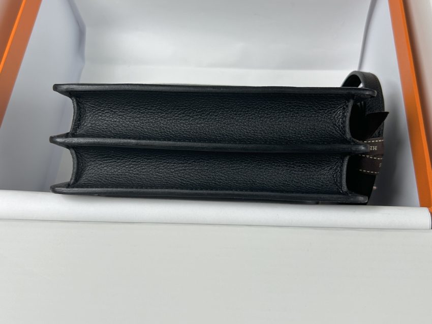 Replica Hermes Sac Roulis Black 7 Replica Hermes Sac Roulis Black - near-authentic luxury replica handbag