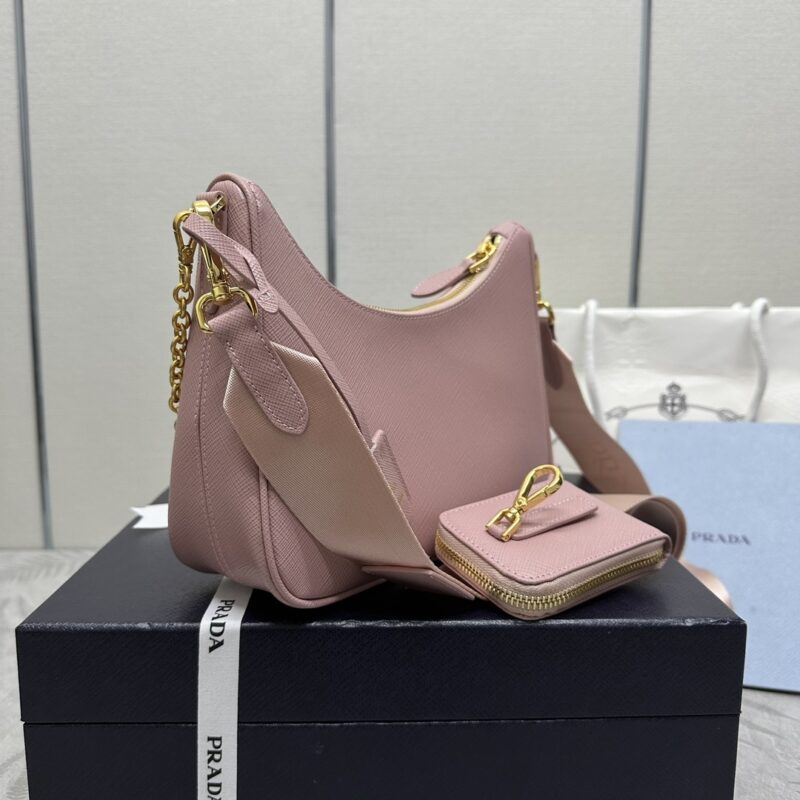 Replica Prada Re-Edition 2005 Pink 5 Replica Prada Re-Edition 2005 Pink - top-tier luxury replica shoulder bag