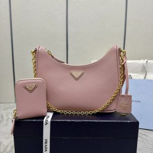 Replica Prada Re-Edition 2005 Pink 1 Replica Prada Re-Edition 2005 Pink - ultra-realistic fake designer tote