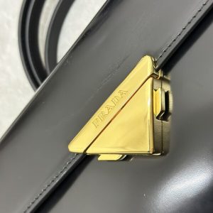 Replica Prada Triangle Leather Handbag Black 6 Replica Prada Triangle Leather Handbag Black - elite superclone designer purse