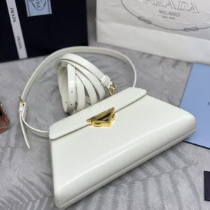 Replica Prada White Leather Handbag 5 Replica Prada White Leather Handbag - high-accuracy replica luxury purse