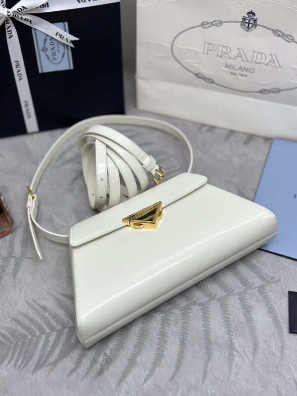 Replica Prada White Leather Handbag 5 Replica Prada White Leather Handbag - high-accuracy replica luxury purse