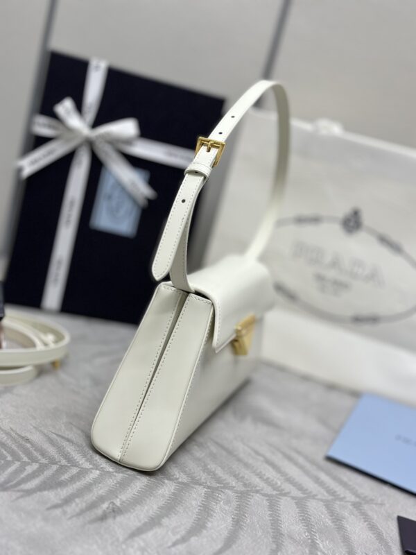 Replica Prada White Leather Handbag 8 Replica Prada White Leather Handbag - near-authentic luxury replica handbag
