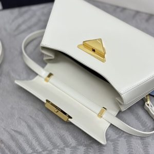Replica Prada White Leather Handbag 2 Replica Prada White Leather Handbag - near-authentic luxury replica handbag