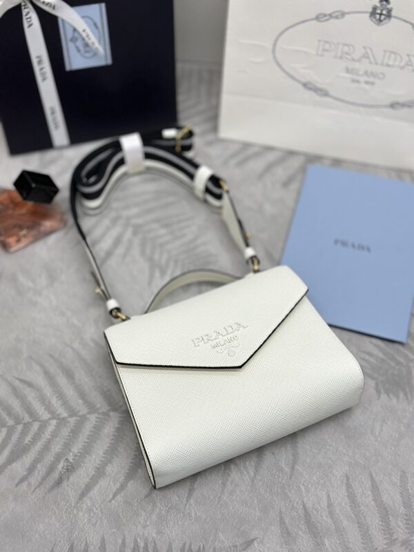 Replica Prada Saffiano White Envelope 2 Replica Prada Saffiano White Envelope - elite superclone designer purse