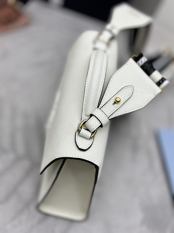 Replica Prada Saffiano White Envelope 7 Replica Prada Saffiano White Envelope - realistic designer-inspired fake bag