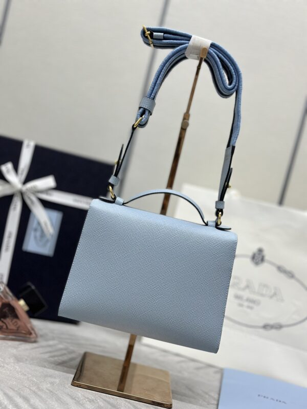Replica Prada Saffiano Blue Envelope 8 Replica Prada Saffiano Blue Envelope - top-tier luxury replica shoulder bag