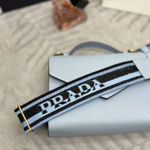 Replica Prada Saffiano Blue Envelope 5 Replica Prada Saffiano Blue Envelope - elite superclone designer purse