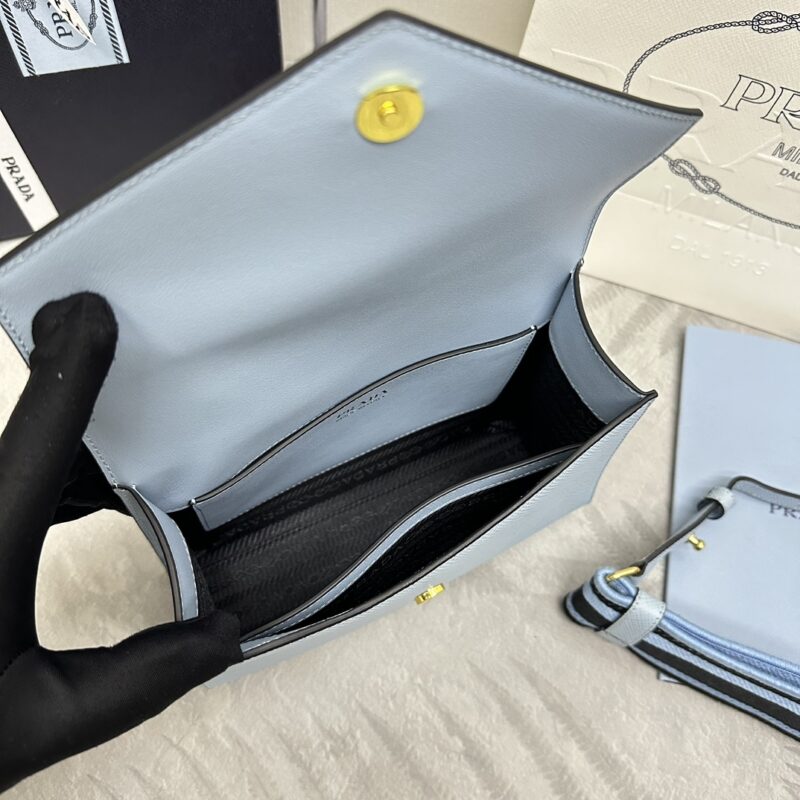 Replica Prada Saffiano Blue Envelope 6 Replica Prada Saffiano Blue Envelope - premium 1:1 fake handbag model