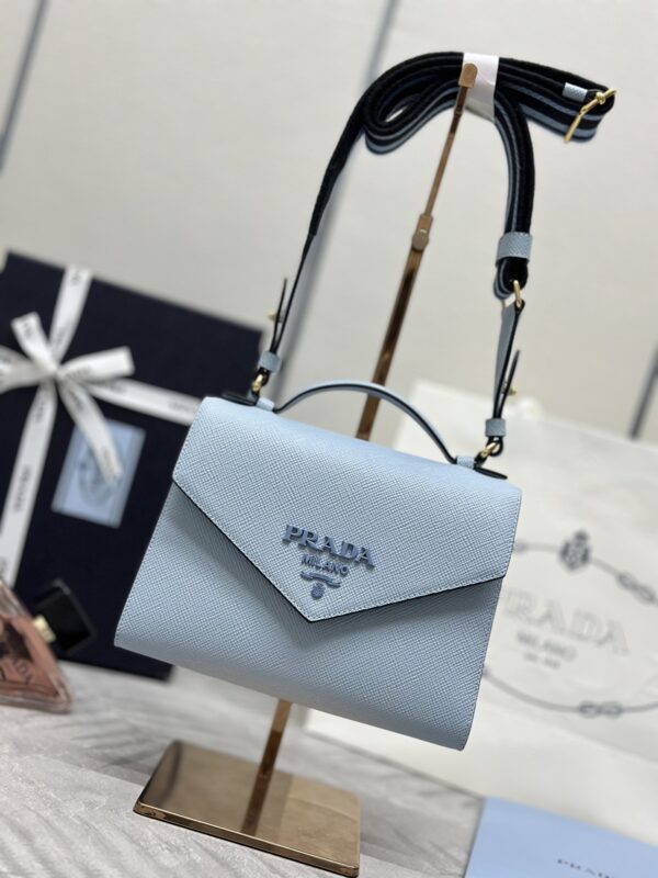 Replica Prada Saffiano Blue Envelope 1 Replica Prada Saffiano Blue Envelope - high-accuracy replica luxury purse