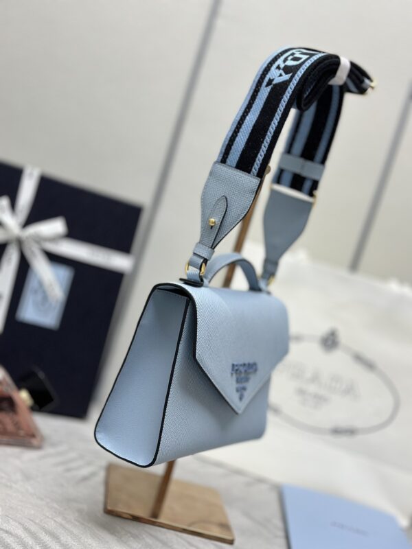 Replica Prada Saffiano Blue Envelope 7 Replica Prada Saffiano Blue Envelope - realistic designer-inspired fake bag
