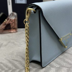 Replica Prada Saffiano Blue Small Envelope 6 Replica Prada Saffiano Blue Small Envelope - realistic designer-inspired fake bag