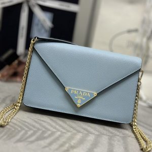 Replica Prada Saffiano Blue Small Envelope 1 Replica Prada Saffiano Blue Small Envelope - best quality luxury bag dupe
