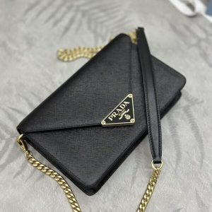 Replica Prada Saffiano Black Small Envelope 6 Replica Prada Saffiano Black Small Envelope - high-accuracy replica luxury purse