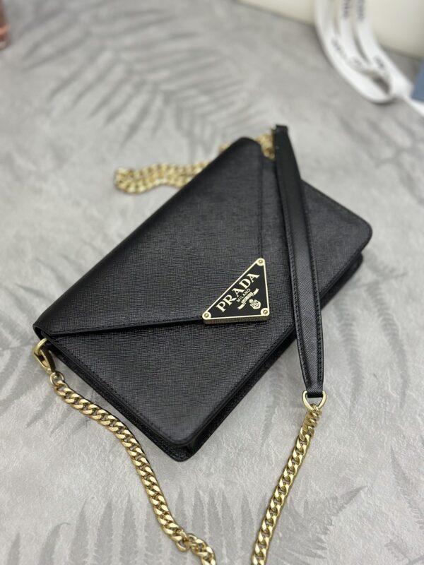 Replica Prada Saffiano Black Small Envelope 6 Replica Prada Saffiano Black Small Envelope - high-accuracy replica luxury purse