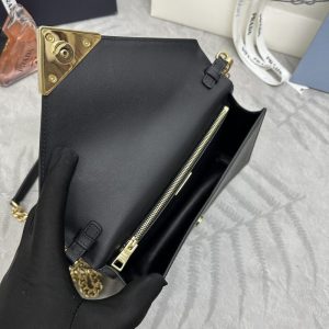 Replica Prada Saffiano Black Small Envelope 2 Replica Prada Saffiano Black Small Envelope - near-authentic luxury replica handbag