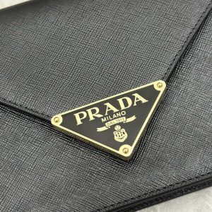 Replica Prada Saffiano Black Small Envelope 3 Replica Prada Saffiano Black Small Envelope - elite superclone designer purse