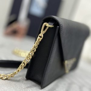 Replica Prada Saffiano Black Small Envelope 7 Replica Prada Saffiano Black Small Envelope - ultra-realistic fake designer tote