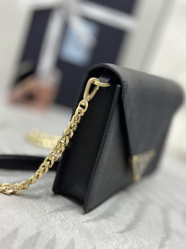 Replica Prada Saffiano Black Small Envelope 7 Replica Prada Saffiano Black Small Envelope - ultra-realistic fake designer tote
