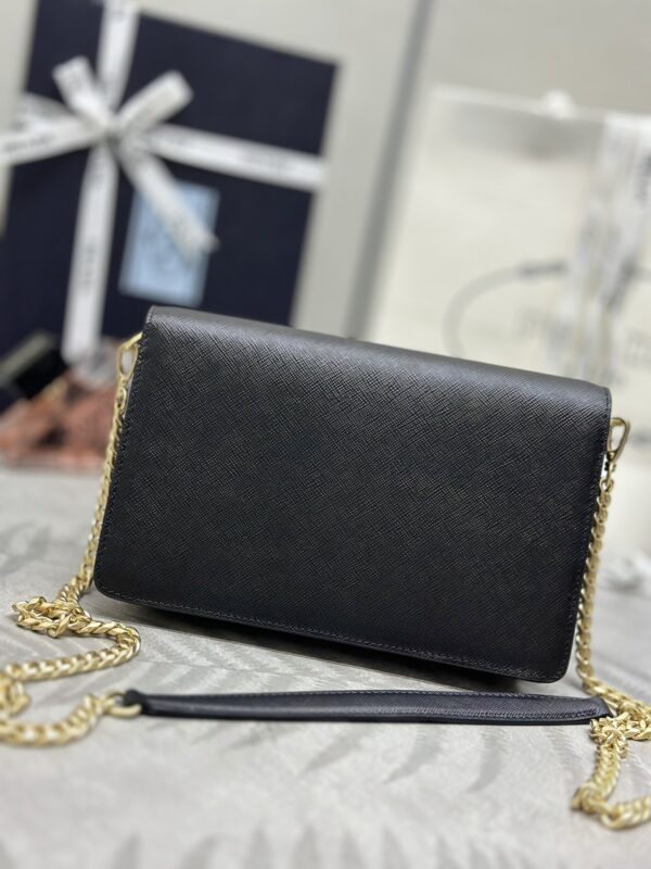 Replica Prada Saffiano Black Small Envelope 8 Replica Prada Saffiano Black Small Envelope - premium-grade designer purse dupe