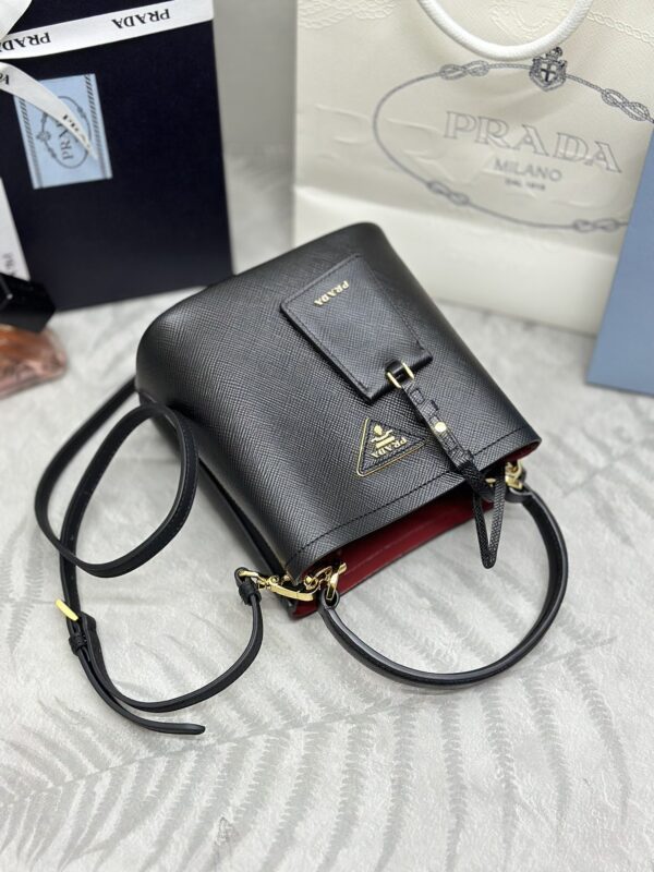 Replica Prada Saffiano Black Bucket Black 4 Replica Prada Saffiano Black Bucket Black - near-authentic luxury replica handbag