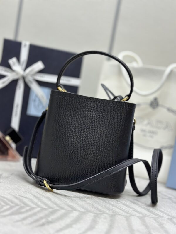 Replica Prada Saffiano Black Bucket Black 9 Replica Prada Saffiano Black Bucket Black - top-tier luxury replica shoulder bag