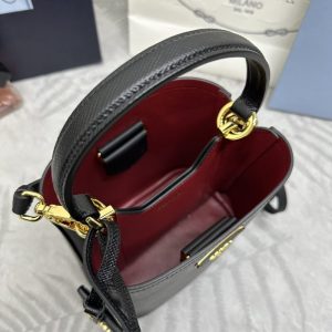 Replica Prada Saffiano Black Bucket Black 7 Replica Prada Saffiano Black Bucket Black - best quality luxury bag dupe