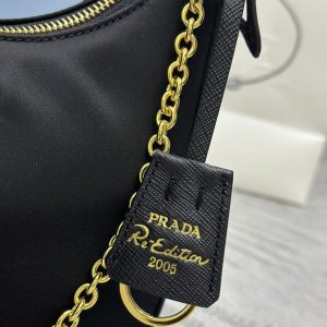 Replica Prada Re-Edition Nylon 2005 Black 6 Replica Prada Re-Edition Nylon 2005 Black - authentic-look luxury purse replica