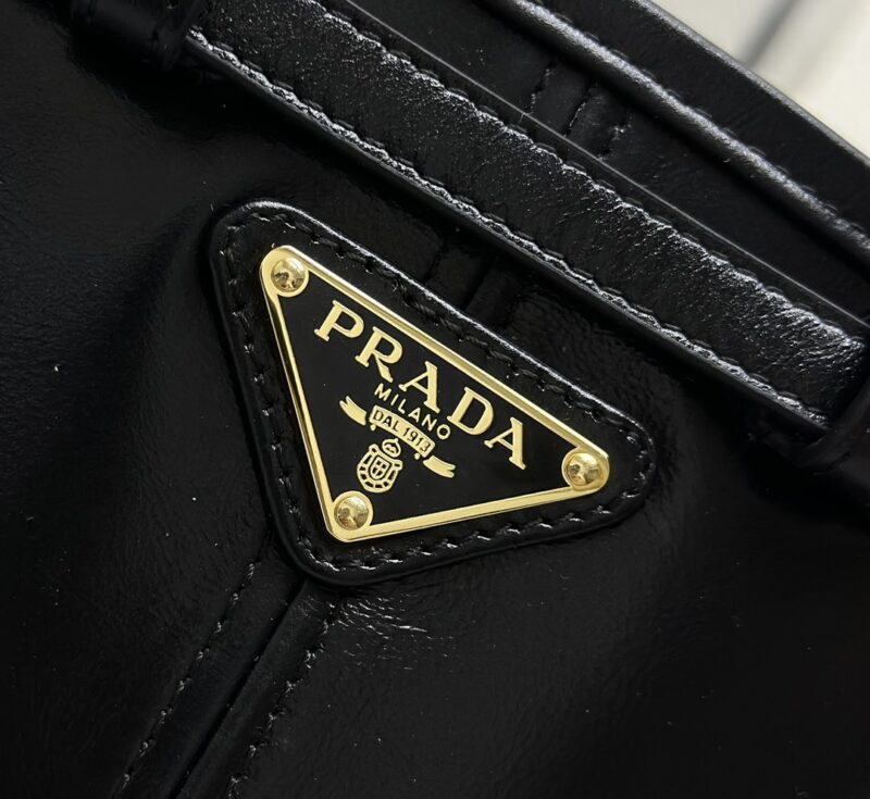 Replica Prada Leather Handbag Black 4 Replica Prada Leather Handbag Black - high-end fake designer purse